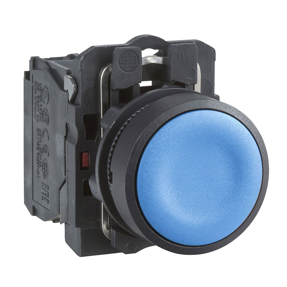 BOTÃO DUPLO Ø22MM PLÁSTICO, RETORNO POR MOLA, VERDE+VERMELHO, NA+NF XB5AA7340