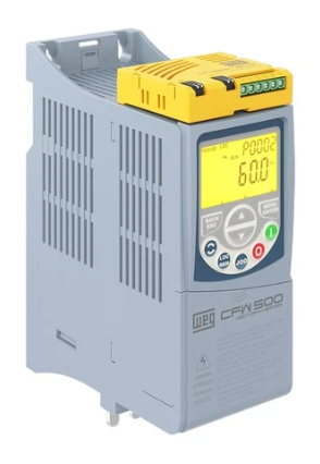 INVERSOR DE FREQUÊNCIA TRIFÁSICO 0,37KW 1A 380/480V 50/60HZ CFW500A01P0T4NB20Y2G2