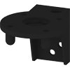 CANTONEIRA P/MONTAGEM C/BASE P/COLUNA LUMINOSA 70MM PRETO SIEMENS 8WD44080CC