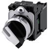 COMUTADOR ILUMINADO KNOB CURTO 2 POSICOES BRANCO 22MM 1NA SIEMENS 3SU11502BF601BA0