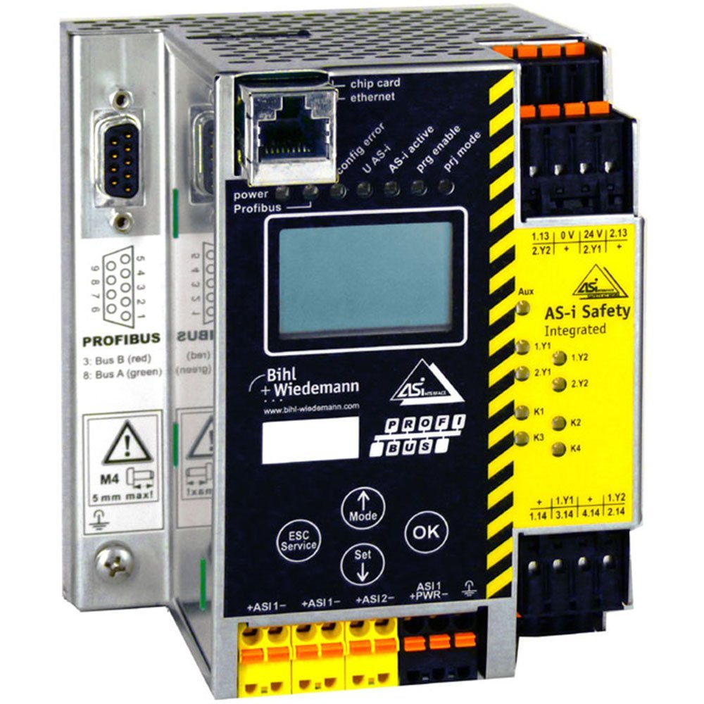 GATEWAY PROFIBUS AS-I 3.0 C/ MONITOR SEGURANÇA INTEGRADO 2 MESTRES AS-I BWU2202