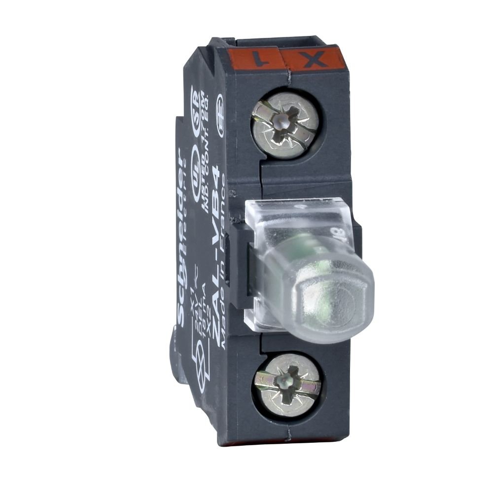 BLOCO DE CONTATO LUMINOSO, LED, VERDE, PARA BOTOEIRA, 110...120VCA