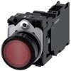 BOTAO PLA ILU 24VDC/VCA MOLA 1NA+1NF VM 3SU11020AB203FA0