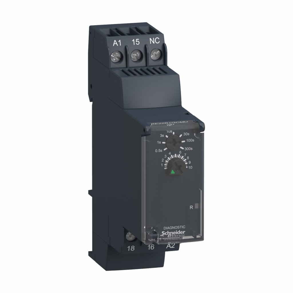 ZELIO TIMER RE22 MODULAR 24240 V AC / DC, 8 A, 1 S 300 H RE22R1QCMU