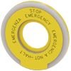 ARRUELA REDONDA PARA BOTÃO COGUMELO DE PARADA DE EMERGÊNCIA, AMARELO, ILUMINADO 3SU19010BD310NB0