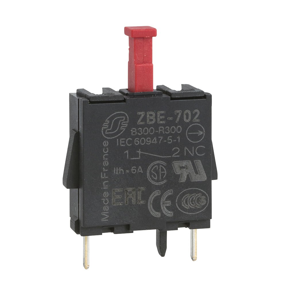 BLOCO DE CONTATO, NF, PARA CIRCUITO IMPRESSO ZBE702