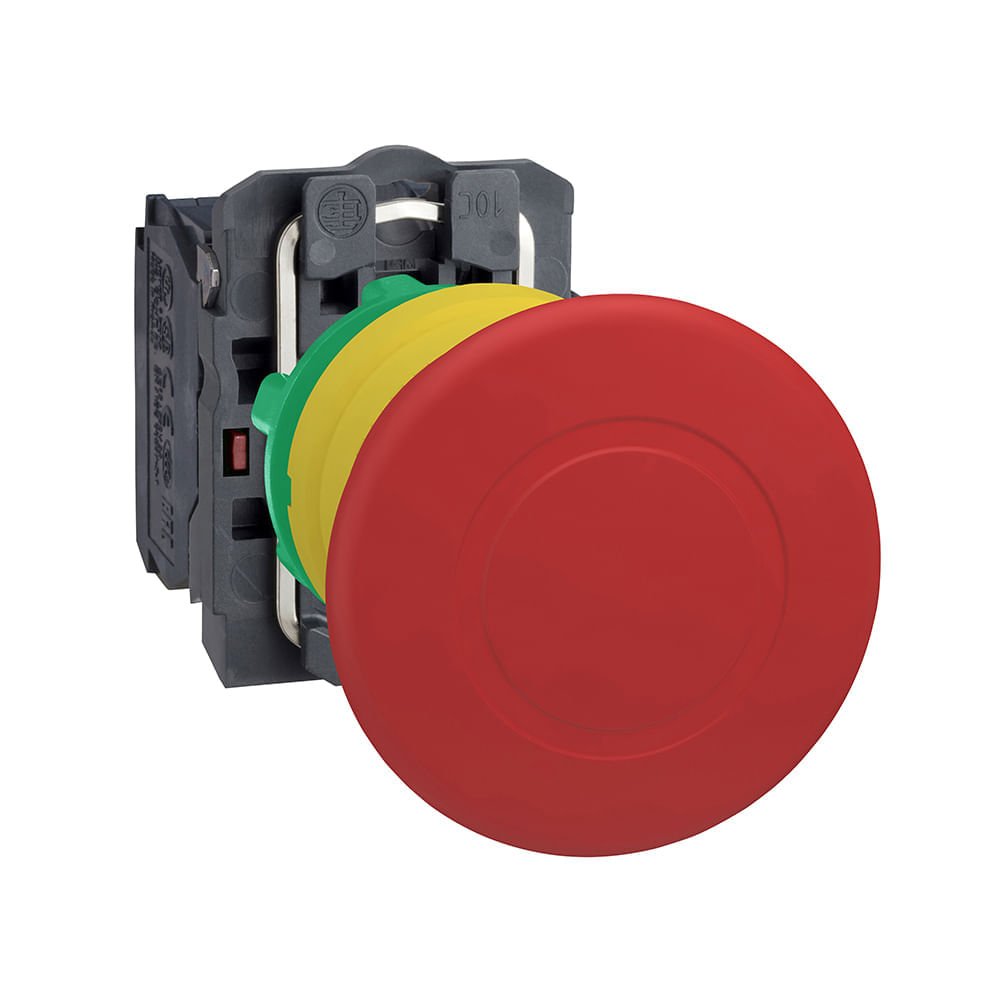 BOTAO EMERGENCIA COGUMELO 40MM GIRAR/DESTRAVAR NA/NF XB5AS8445