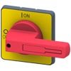ACIONAMENTO ROTATIVO, BOTÃO DE ACIONAMENTO VERMELHO/AMARELO, PARA FIXAÇÃO FRO 3LD92433B