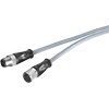 CABO CONEXÃO DE ENERGIA M12-180/M12-180, CODIFICAÇÃO A, 4 POLOS, 0,3 M P/ ET200 6XV18015DE30
