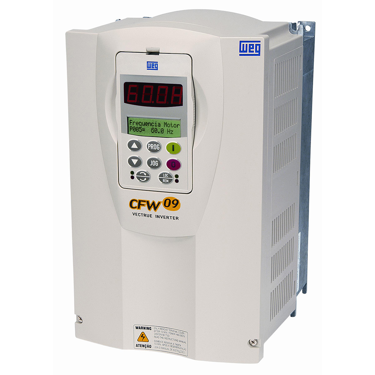 INVERSOR DE FREQUÊNCIA TRIFÁSICO 168KW 450A 380/480V 50/60HZ CFW090450T3848P0DNZ