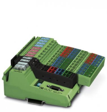 MÓDULO I/O PROFIBUS DP 9 SUPORTES D-SUB 16 ENTRADAS/SAÍDAS DIGITAIS 24VDC 500MA IP20