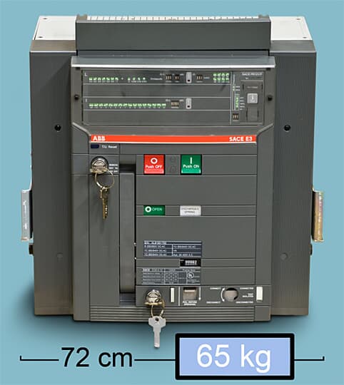DISJUNTOR CAIXA ABERTA 1250A 65KA 600V 50/60HZ SACE E3S