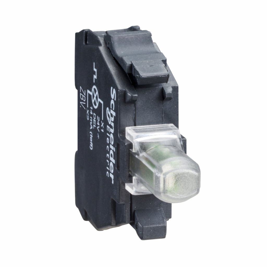 BLOCO DE CONTATO LUMINOSO. LED. BRANCO ZBVB1