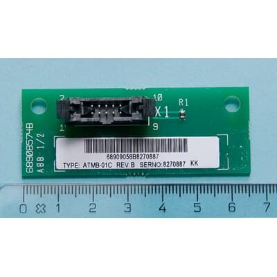 PLACA CIRCUITO IMPRESSO MEDICAO C/COMPONENTES ELETRONICOS MONTADOS SOMENTE PLACA P/ USO EXCLUSO EM INVERSOR DE FREQUENCIA ATMB-01C ABB