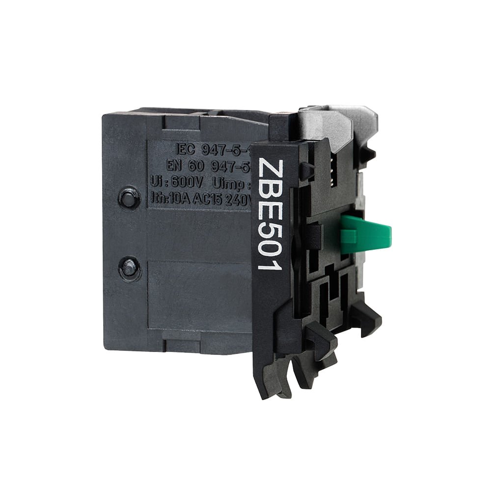 BLOCO DE CONTATO, ALTA CORRENTE, NA, 10A, 24VCC ZBE501