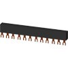 BARRAMENTO TRIFÁSICO DISTÂNCIA DE SEPARAÇÃO 45MM PARA 4 INTERRUPTORES, CONEXÕ 3RV19151CB