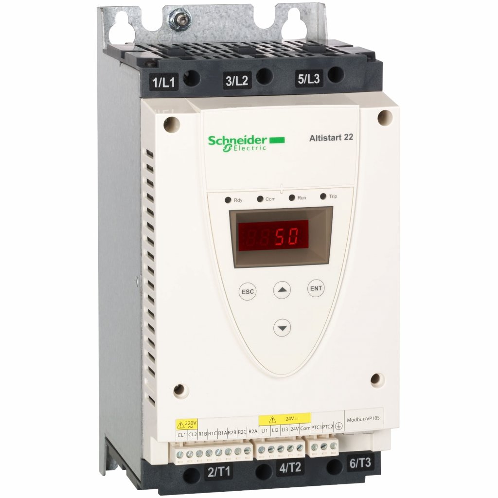 SOFT-STARTER / SOFT-STOP, 17 A, TRIFÁSICA 230-440 V AC, 4-15 KW ATS22D17Q