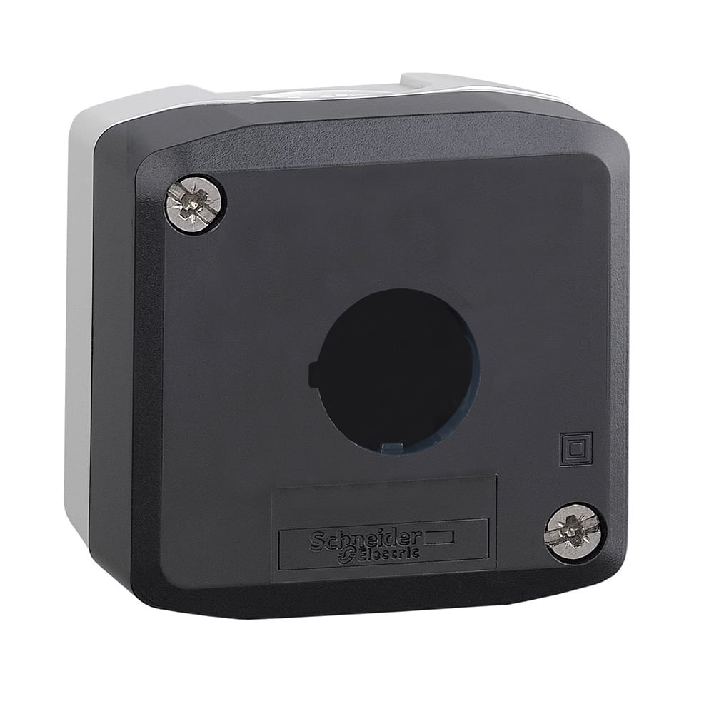 BOTOEIRA DE COMANDO 1 FURO Ø22MM, VAZIA, CINZA, PARA BOTÃO MODULAR XALD01
