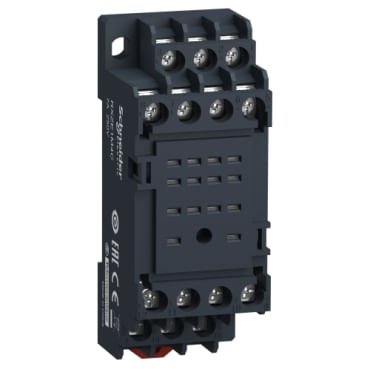 BASE PARA RELÉ RXM4LB, CONTATOS MISTOS, TERMINAIS POR PARAFUSO