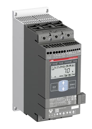 SOFT STARTER TRIFÁSICO 230V/15KW 400V/30KW 500V/37KW 60A 208/600V 50/60HZ PSE6060070