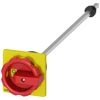 ACIONAMENTO GIRATÓRIO DO ACOPLAMENTO DA PORTA, VERMELHO/AMARELO 66X66 MM, FIX 3LD93443CA