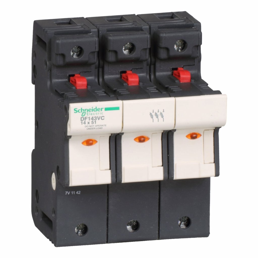 PORTA FUSIVEL COM INDICADOR 3P 50A 14X51 DF143VC