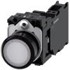 BOTAO PLA ILU 24VDC/VCA MOLA 1NA+1NF BR 3SU11020AB603FA0