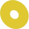 ARRUELA PARA PARADA DE EMERGÊNCIA, AMARELO, D. EXT. 75MM, D. INTERNO 22,5MM 3SU19000BB310AA0