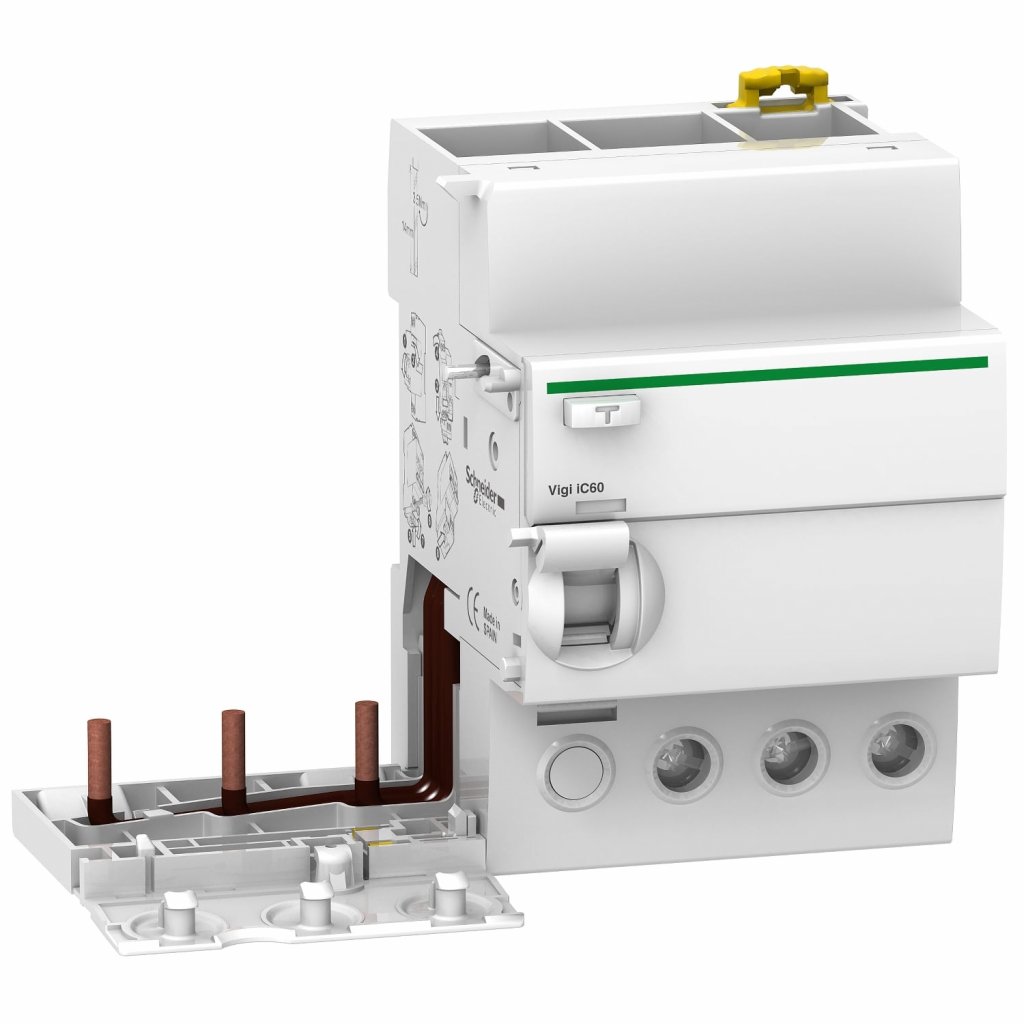 BLOCO DIFERENCIAL RESIDUAL ACTI9 VIGI IC60 3P 63A 30MA CLASSE AC 415V A9V41363