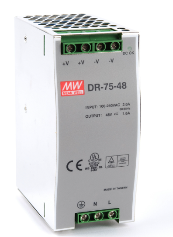 FONTE ALIMENTACAO E-85-264VCA/120-370VCC S-48VCC 1,6A 77W DR7548