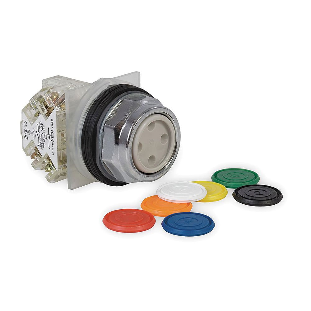 BOTAO 30MM METALICO A IMPULSAO 1NA MULTICORES 9001KR1UH5