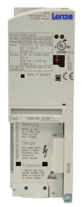 INVERSOR DE FREQUÊNCIA TRIFÁSICO 2,2KW 4,5A 400/500V 50/60HZ 13436195 8200 E82EV2224C