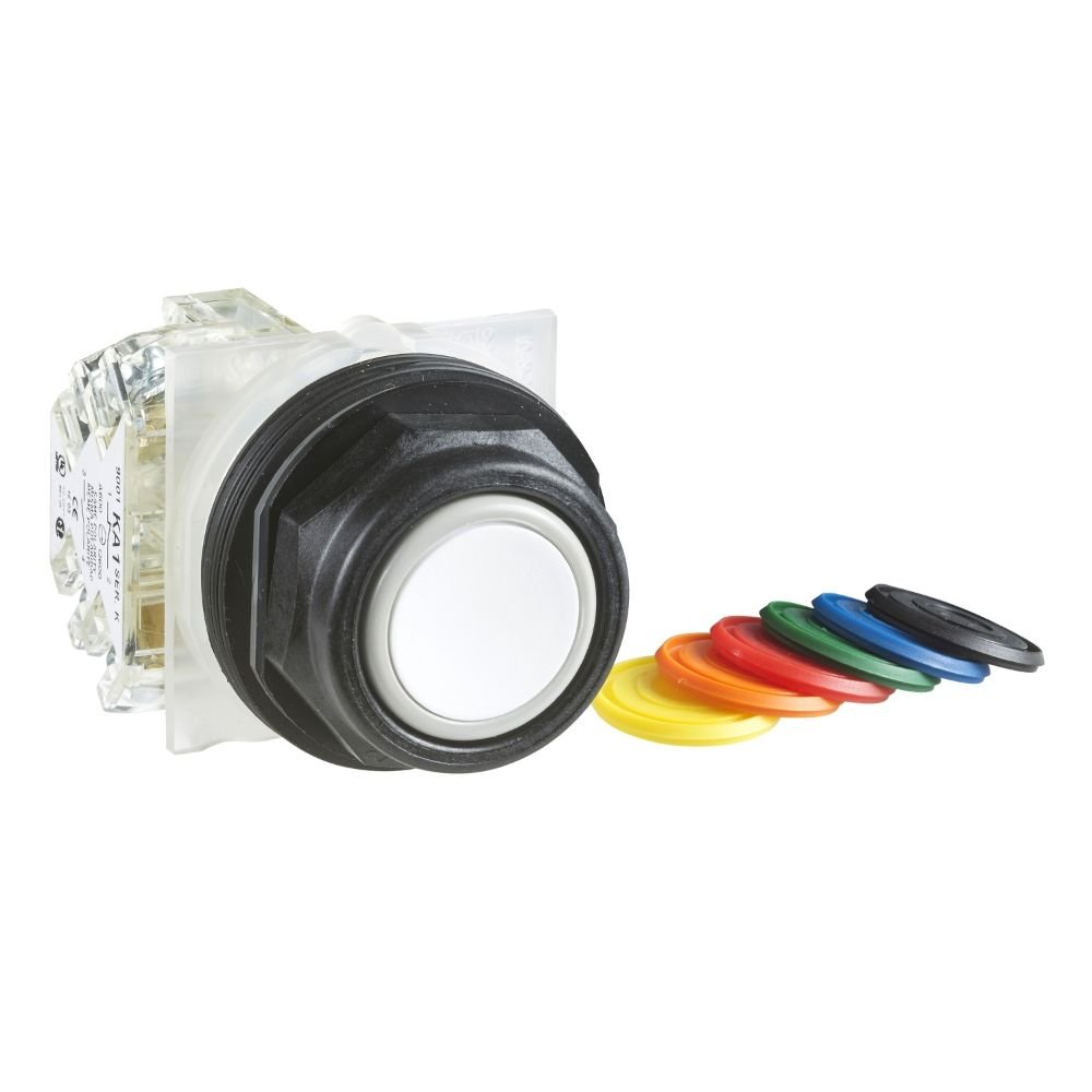 BOTAO 30MM PLASTICO A IMPULSAO 1NA MULTI COR