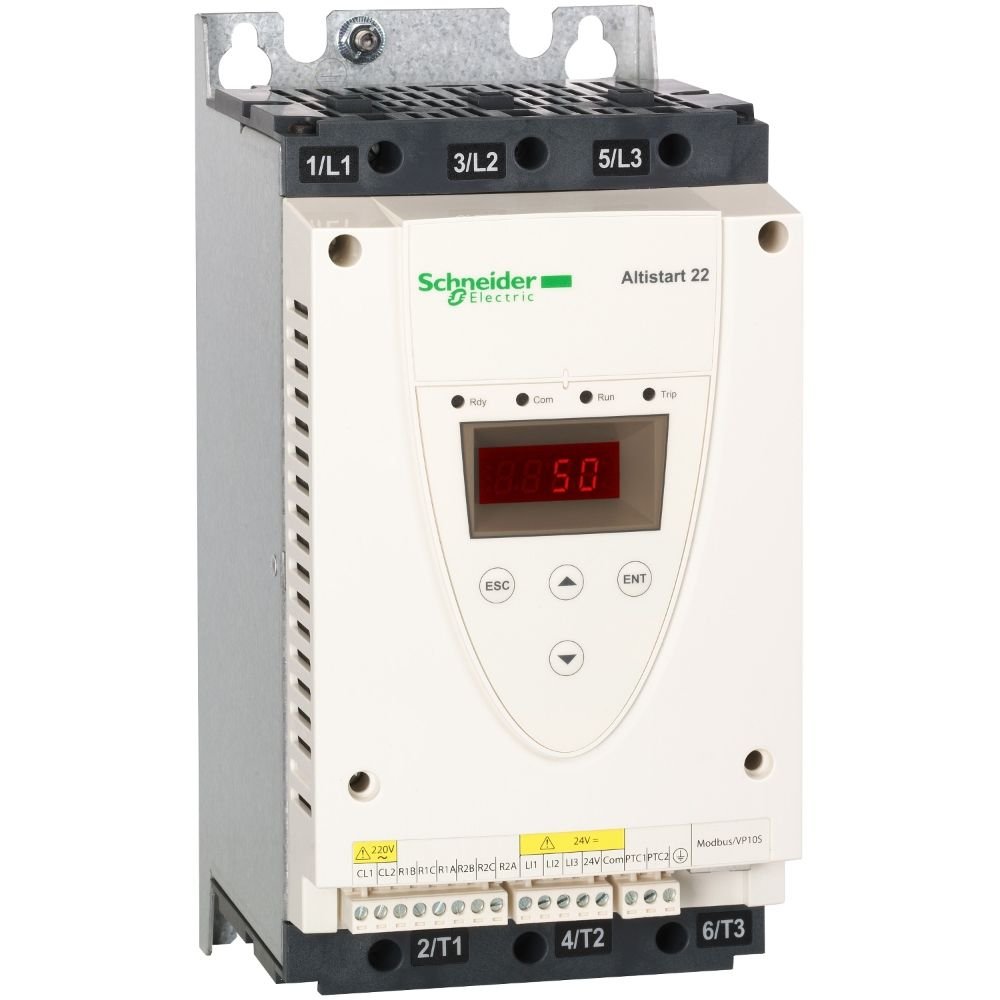 SOFT-STARTER / SOFT-STOP, 17 A, TRIFÁSICA 230-500 V AC, 4-9 KW ATS22D17S6