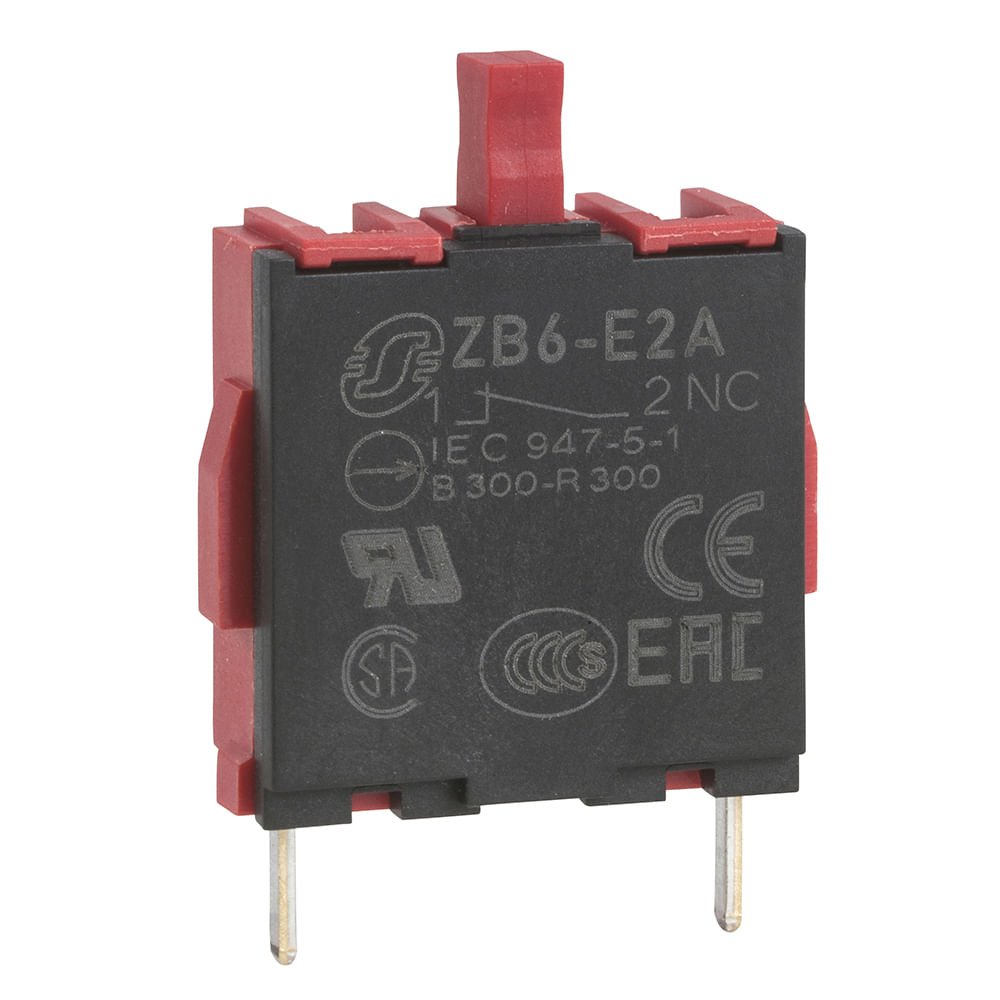 BLOCO DE CONTATO PARA 16MM PLAST PRATA 1NF CIRCUITO IMPRESSO ZB6E2A