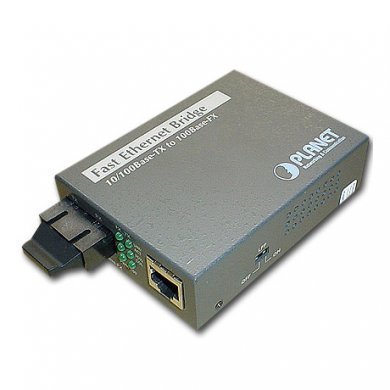 10/100BASE-TX TO 100BASE-FX (SC, MM) BRIDGE MEDIA CONVERTER -- 2KM FT802