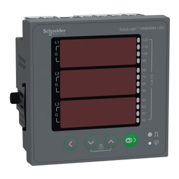 MULTIMEDIDOR DIGITAL 12 DIGITOS 48-277VCA/CC 50/60HZ METSEDM6000HCL10NC