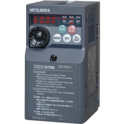 INVERSOR DE FREQUÊNCIA TRIFÁSICO 2,2KW 5KW 380/480V 50/60HZ FRD740050EC