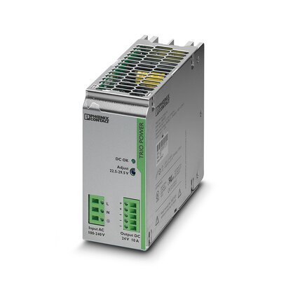 FONTE DE ALIMENTAÇÃO ENTRADA 100/240V 50/60HZ SAÍDA 24V AC 10A TRIO POWER 2866323