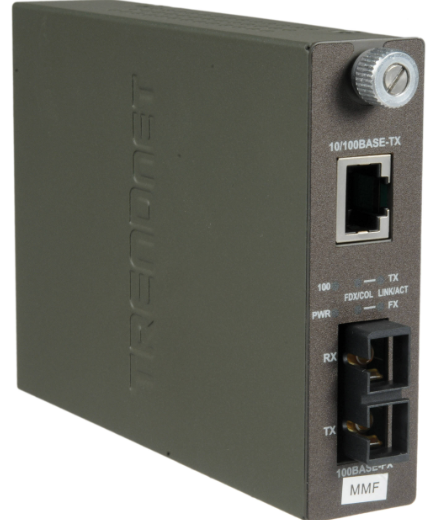 CONVERSOR FIBRA MULTIMODO SC RJ45 100BASETX P/ 10/100BASE-FX TFC110MSC
