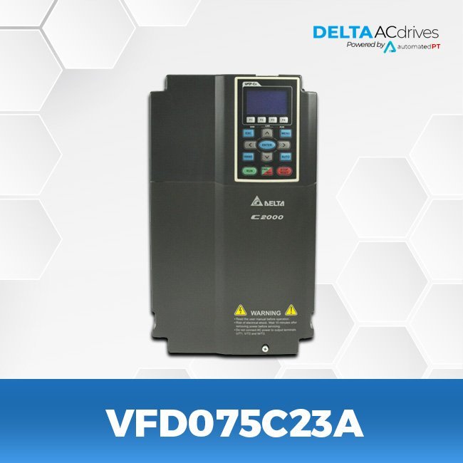 INVERSOR DE FREQUÊNCIA TRIFÁSICO 7,5KW 33A 200/240V 50/60HZ VFD075C23A