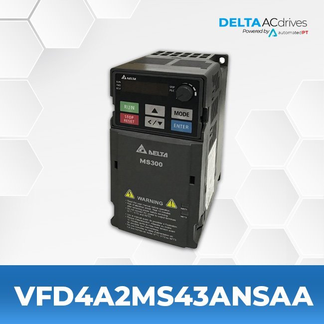 INVERSOR DE FREQUÊNCIA TRIFÁSICO 1,5KW 4,6A 380/480V 50/60HZ VFD4A2MS43ANSAA