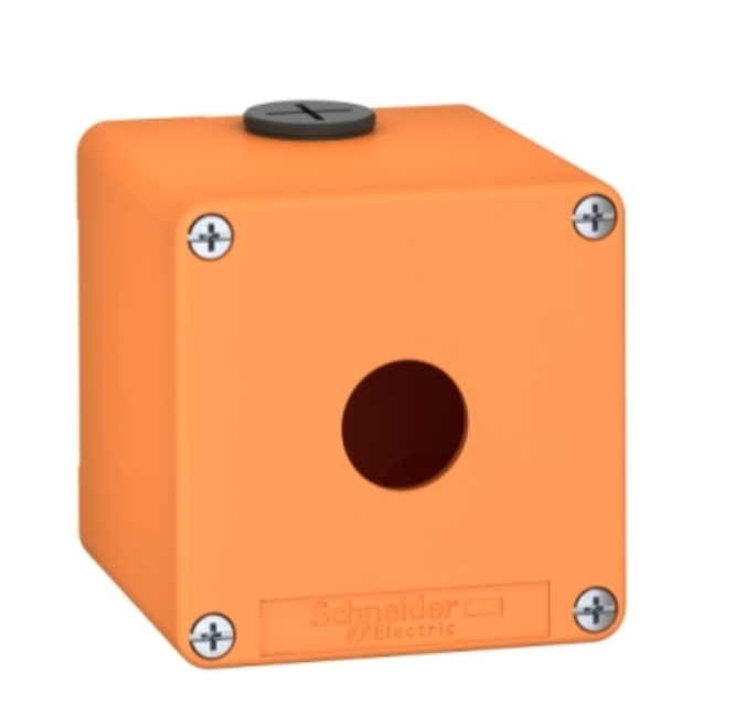 BOTOEIRA METALICA LARANJA 1 FURO 22MM XAPO1501